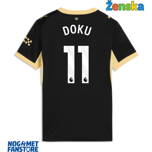 Manchester City Jeremy Doku #11 Gostujuci Dres za Ženska 2026-27 Kratak Rukav